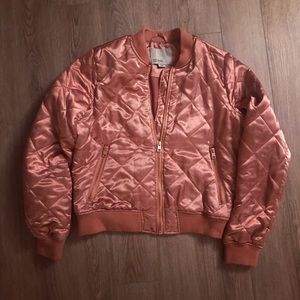 Satin Bomber Jacket